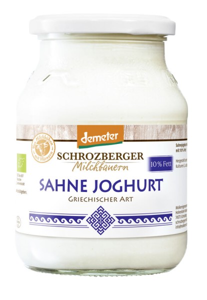 Schrozberger Milchbauern Dem.Sahnejoghurt 10% 500g,