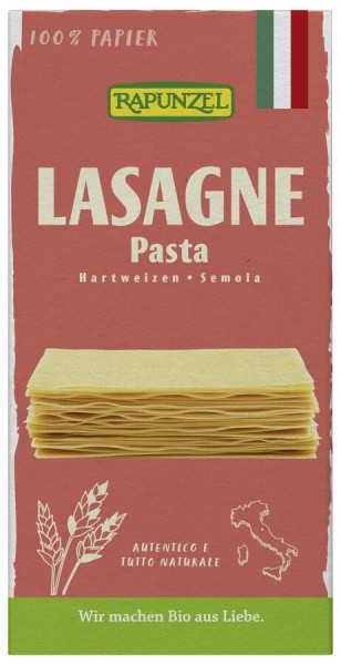Rapunzel Lasagne-Platten Semola, 250 gr Packung