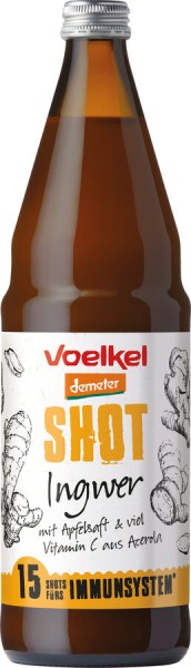 Voelkel Shot Ingwer, 0,75 ltr Flasche