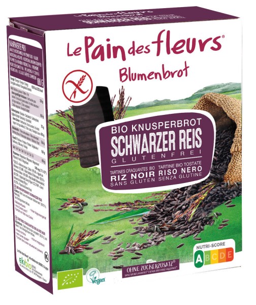 Blumenbrot Schwarzer Reis, 2x75 gr, 150 gr Packung