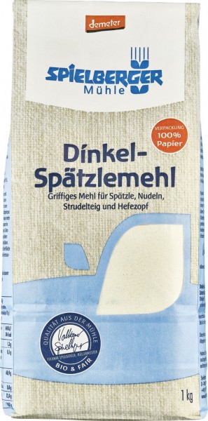 Spielberger Dinkel-Spätzlemehl Type 630, 1 kg Pack