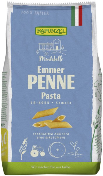 Rapunzel Emmer-Penne Semola, 500 gr Packung