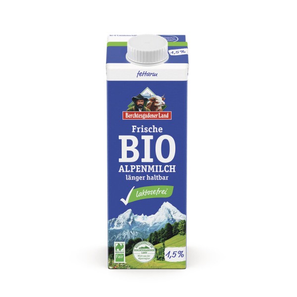 Berchtesgadener Land Bio Lactosefreie Alpenmilch,