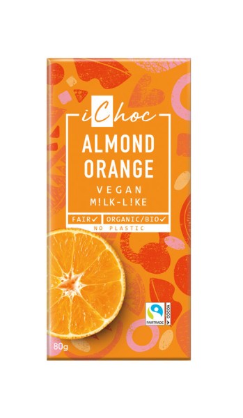 iChoc Almond Orange, 80 g Stück
