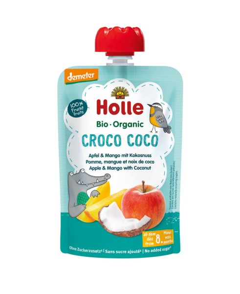 Holle Croco Coco Apfel &amp; Mango mit Kokosnuss, 100
