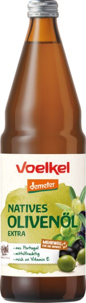 Voelkel Natives Olivenöl extra, 0,75 L Flasche