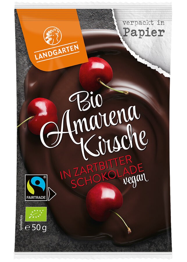 Mit Landgarten Amarenakirschen in Zartbitterschokolade gönnst du dir einen Hauch von Luxus. Diese Bio-SchokoSnacks aus Österreich kombinieren die Süße fruchtiger Kirschen mit der Intensität edler dunkler Schokolade. Vegan und glutenfrei bieten sie den perfekten Genussmoment für zwischendurch. Ideal für Feinschmecker, die Wert auf Qualität und einzigartigen Geschmack legen.