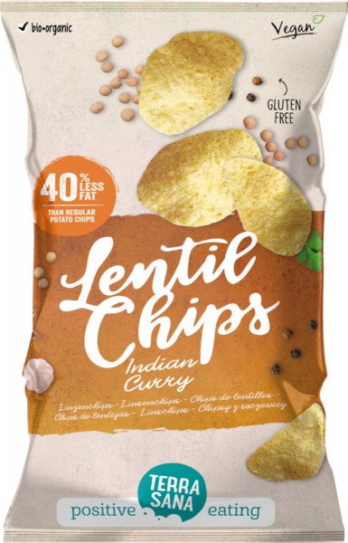 Linsen Chips Indian Curry 75g
