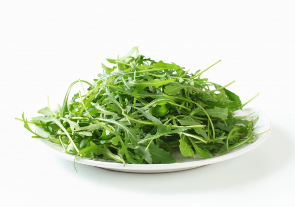 Bio Rucola- Salat gepackt 125g, Schale