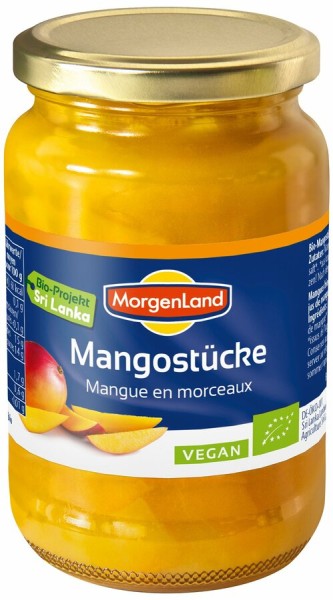 Morgenland Mango-Stücke, 350 gr Glas