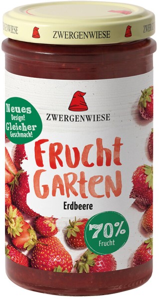 Zwergenwiese FruchtGarten Erdbeere, 225 gr Glas -7