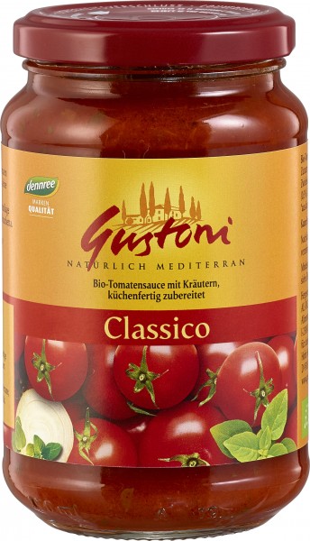 Gustoni Classico, Tomatensauce klassisch, 350 gr Glas