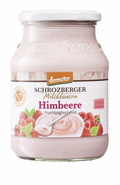 Schrozberger Milchbauern Joghurt Himbeere, 500 gr