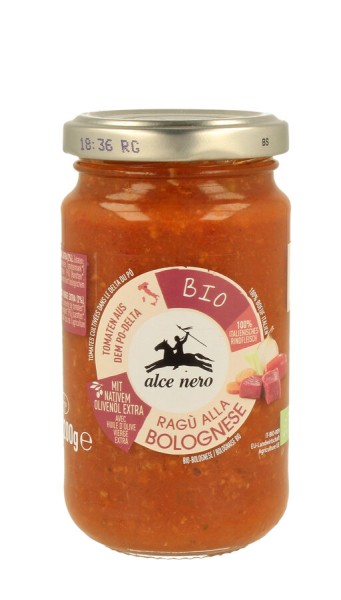 Alce Nero Tomatensauce Bolognese, 200 g Glas
