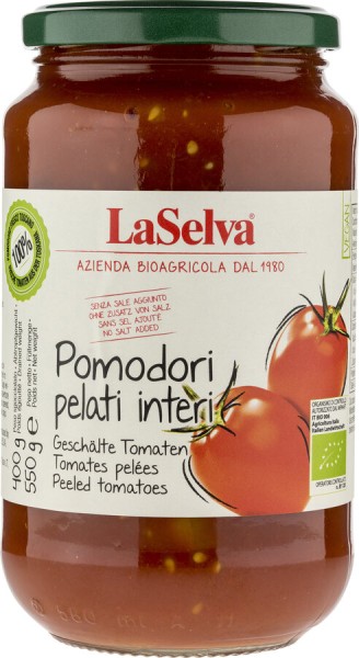 La Selva Pomodori Pelati - Geschälte Tomaten, 550