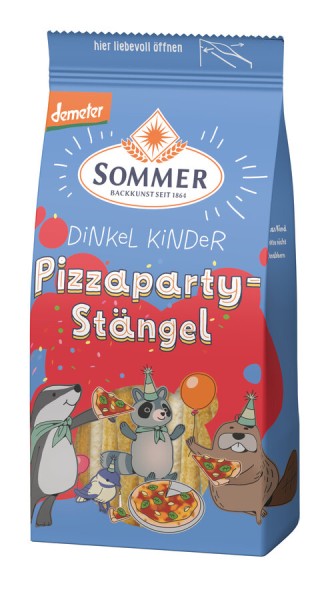 Sommer &amp; Co. Demeter Dinkel Kinder Pizzaparty Stän