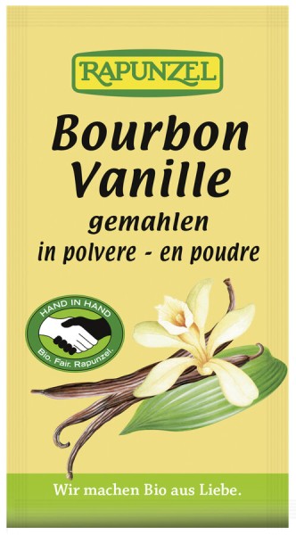 Rapunzel Vanillepulver Bourbon HIH, 5 gr Packung