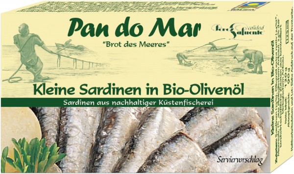 Pan do Mar Sardinen, in Bio-Olivenöl extra nativ,