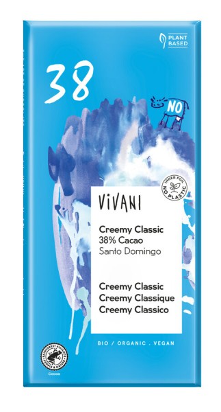 Vivani Creemy Classic 38% Cacao, 80 g Stück