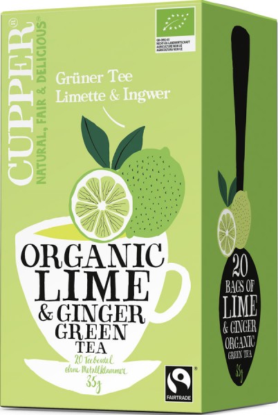 Grüner Tee Limette &amp; Ingwer 20x1,75g