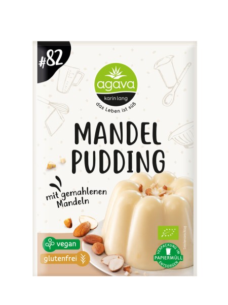 Agava Mandelpudding, 49 gr Beutel