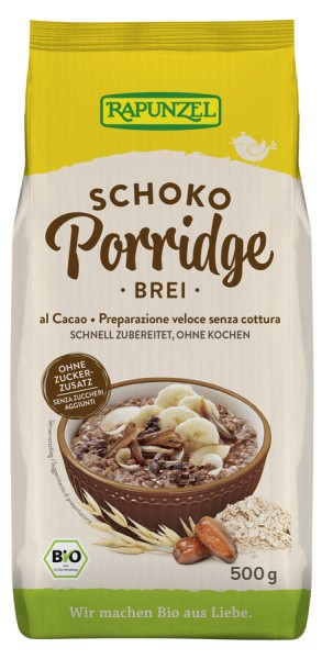 Rapunzel Porridge Brei Schoko, 500 gr Packung
