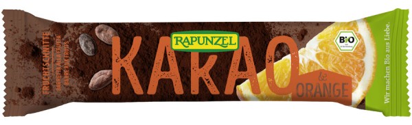 Rapunzel Fruchtschnitte Kakao-Orange, 40 gr Stück