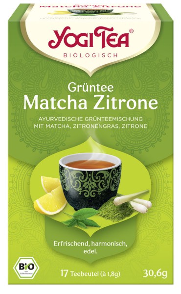 Yogi Grüntee Matcha Zitrone Tee 17x1,8g