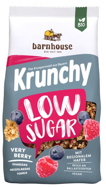 Barnhouse Krunchy Low Sugar Very Berry, 375 gr Pac