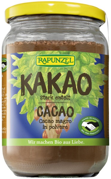 Rapunzel Kakaopulver stark entölt HIH, 250 gr Dose
