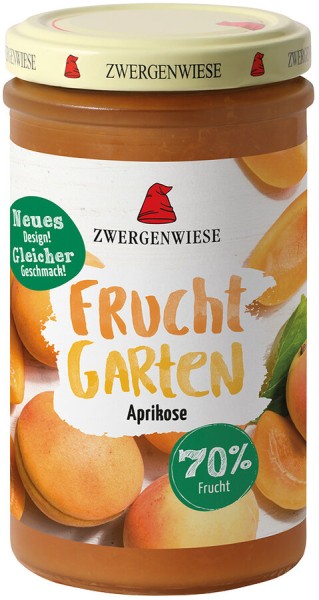 Zwergenwiese FruchtGarten Aprikose, 225 gr Glas -7