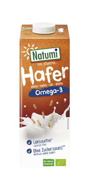 Natumi Hafer Omega-3 Drink, 1 ltr Packung