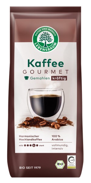 Lebensb Gourmet-Kaffee kräftig, gemahlen, 500 gr