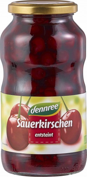 dennree Sauerkirschen, entsteint, 700 gr Glas (350 gr)