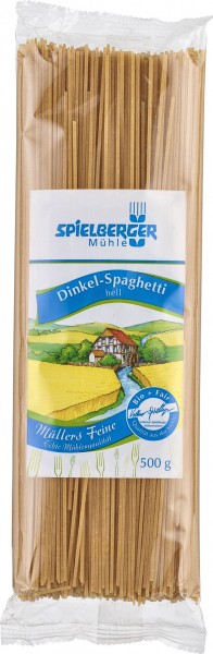 Spielberger Dinkel-Spaghetti, 500 gr Packung -hell