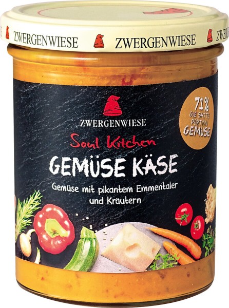Zwergenwiese Soul Kitchen Gemüse Käse, 370 gr Glas