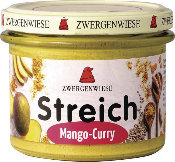 Zwergenwiese Mango Curry Streich, 180 gr Glas