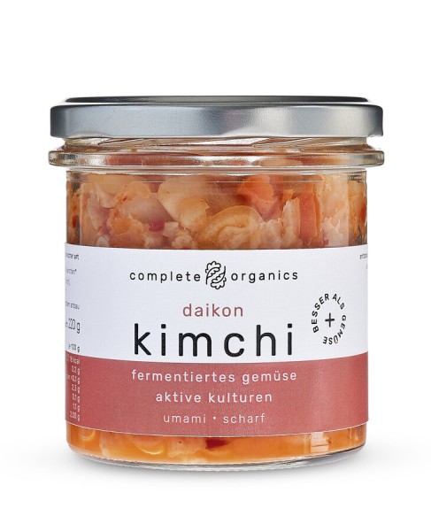 completeorganics daikon kimchi, 220 g Glas