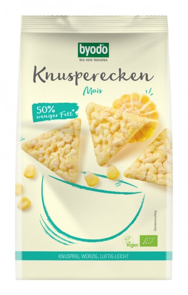 byodo Knusperecken Mais, 90 gr Packung -glutenfrei