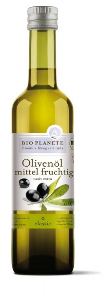 BIO PLANÈTE Olivenöl, mittel fruchtig, 0,5 ltr Fla