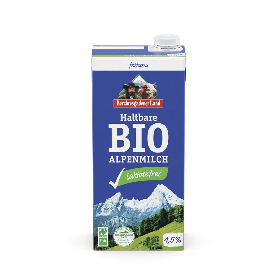 Ein Schluck der Berchtesgadener Land Bio Lactosefreien H-Alpenmilch entführt dich direkt in die malerische Alpenregion, wo sie seit 1973 mit Liebe und Sorgfalt aus bester Bio-Milch hergestellt wird. Ideal für alle, die auf Lactose verzichten müssen oder wollen, ohne dabei Kompromisse beim Geschmack einzugehen. Ihre cremige Konsistenz und der volle Geschmack veredeln jedes Frühstücksmüsli, deinen Kaffee am Morgen oder deine Backkreationen. Genieße ein Stück Bio-Alpenqualität bei dir zu Hause.