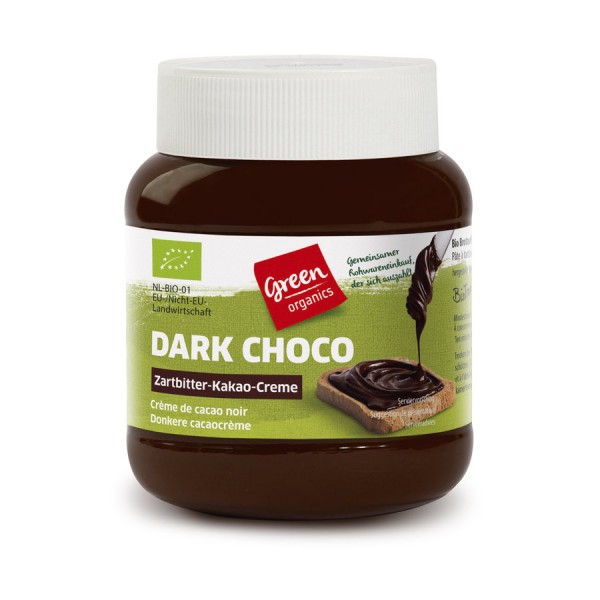 GREEN Dark Choco Zartbitter Kakao Creme 400g