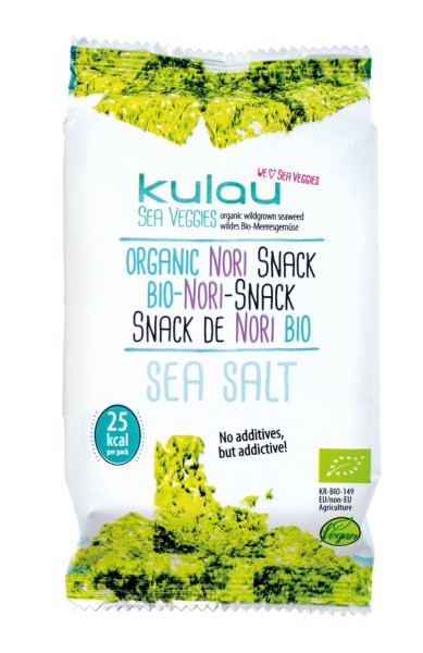 KULAU Nori-Snack Sea Salt, 4 gr Packung