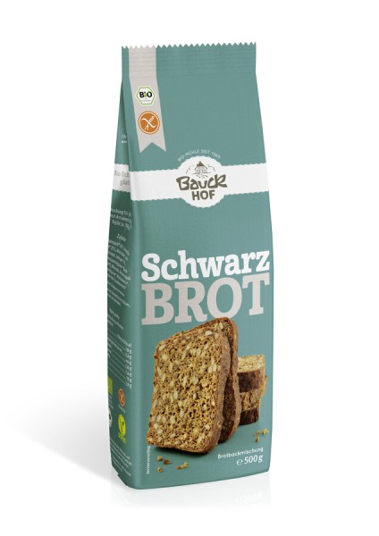 Bauckhof Schwarzbrot, glutenfrei 500 gr Packung