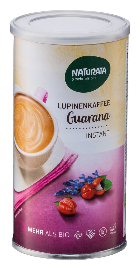 Begeistere deine Sinne mit Naturata Lupinenkaffee Guarana, der perfekten Wahl für alle, die nach einer köstlichen und belebenden Kaffeealternative suchen. Diese einzigartige Mischung aus Lupinen, Roggen und Zichorien, verfeinert mit dem Energiekick von Guarana und einer sanften Süße durch Maissirup, bietet ein vollmundiges Geschmackserlebnis. Ob am Morgen als energiegeladener Start in den Tag oder für eine wohlverdiente Pause – dieser Instant-Kaffee ist dein idealer Begleiter.