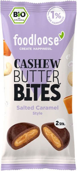 foodloose Bio-Cashew Butter Bites Salted Caramel,