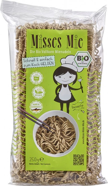 Misses &amp; Mister Mie Vollkorn-Mie Nudeln, 250 gr Packung