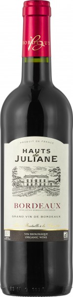 Château Hauts de Juliane Bordeaux AOC 2021, 0,75 ltr Flasche , rot