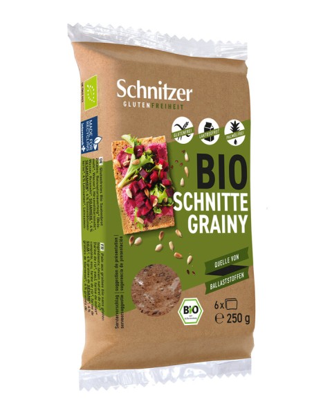 Schnitzer Schnitte Grainy Saatenbrot, 250 g Packun