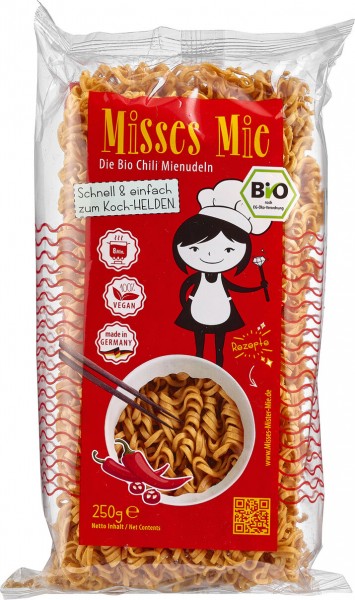 Misses &amp; Mister Mie Chili Mie-Nudeln, 250 gr Packung